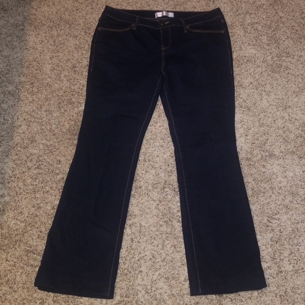 Junior 13 dark wash boot leg Jean's